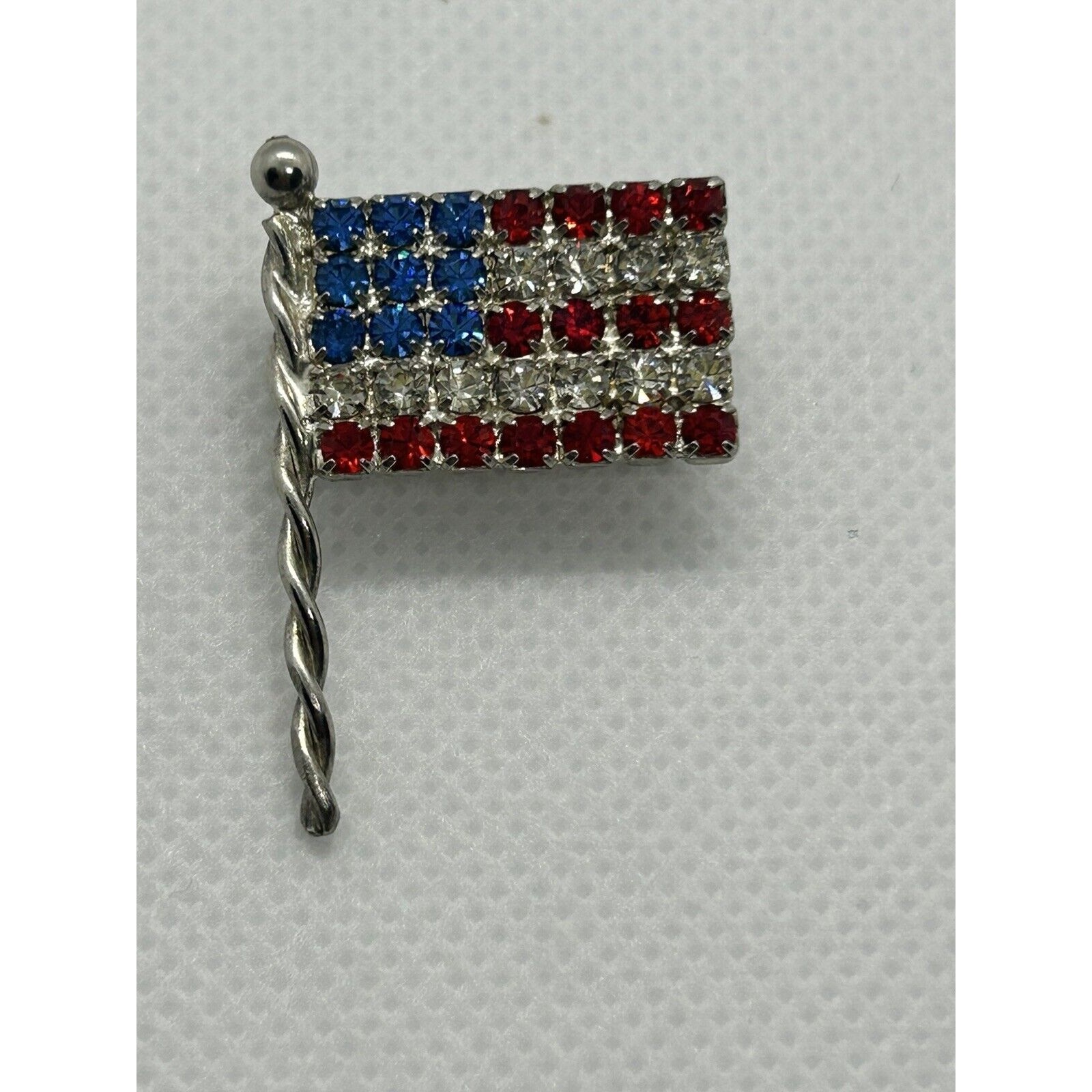Eisenberg Ice Signed Flag Brooch Pin 25$